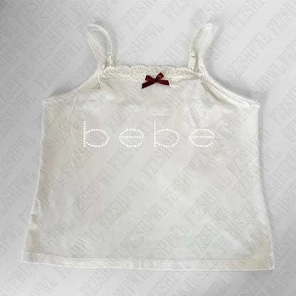 Y2k Bebe Rhinestone Tank Top