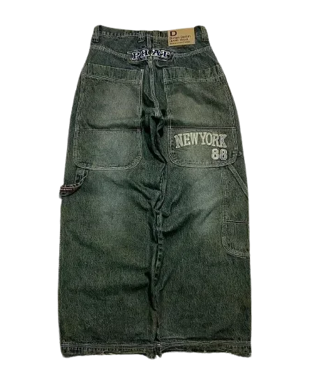 Embroidery 90s Classic Loose Jeans