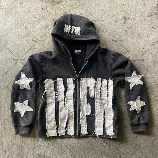 Embroidery Oversized Hoodie