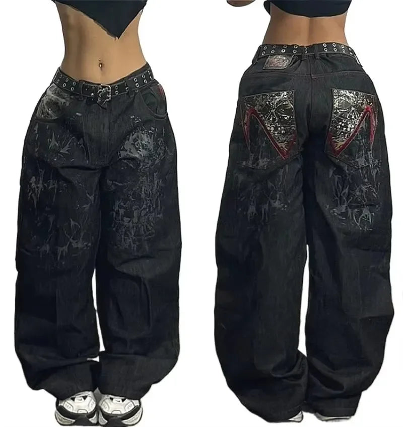 Embroidery 90s Classic Loose Jeans