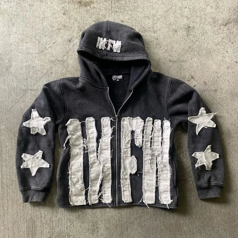 Embroidery Oversized Hoodie