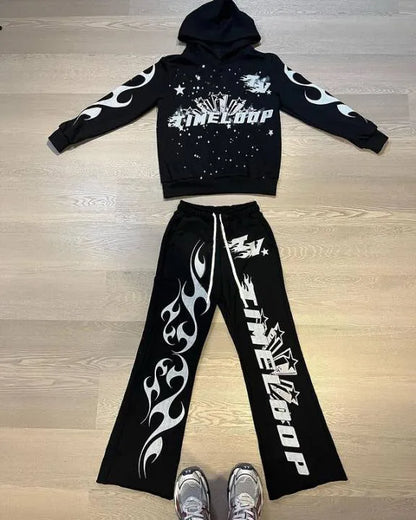 Y2K Gothic Pullover Hoodie