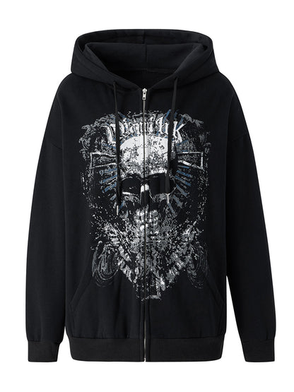 Graphic Zip-Up Hoodie