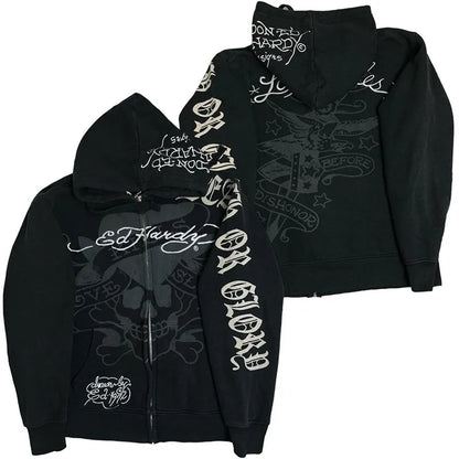 Goth Embroidery Hoodie