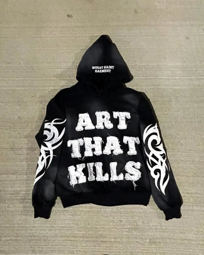 Embroidery Oversized Hoodie