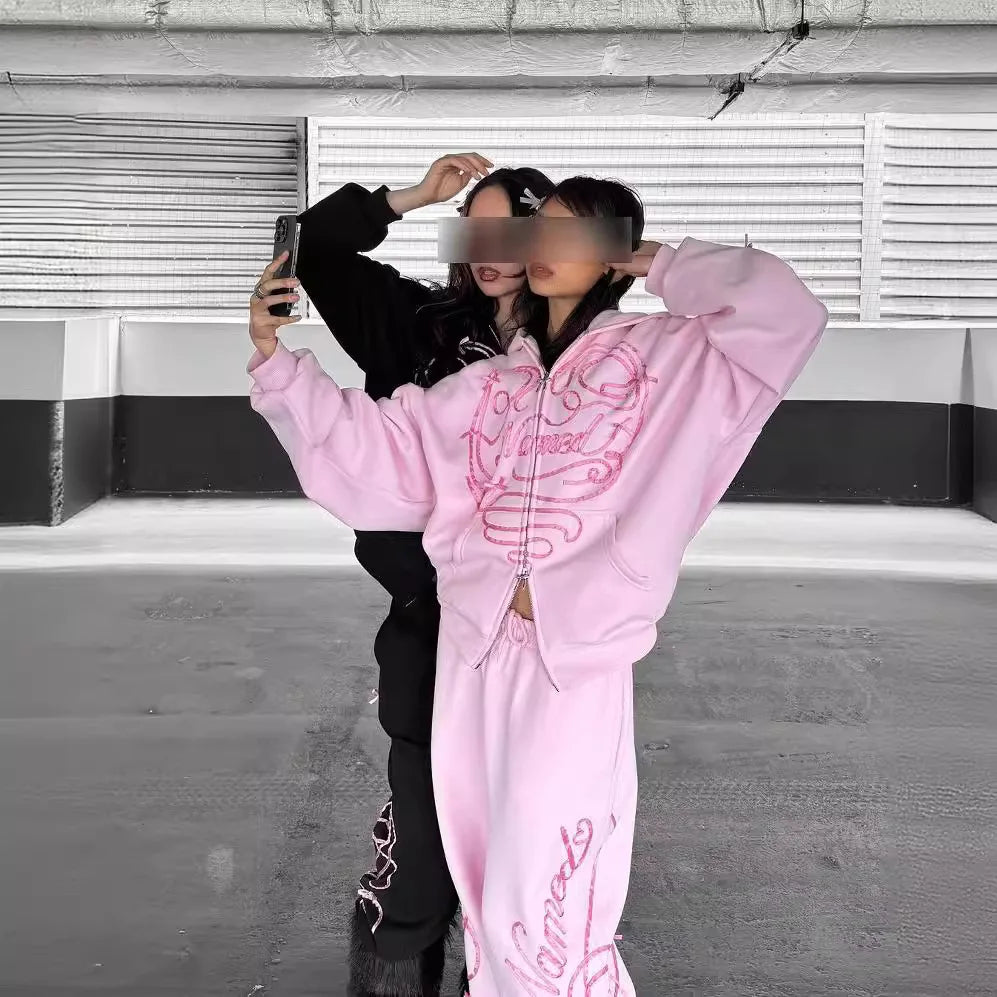 Oversized Y2K Graphic Hoodie