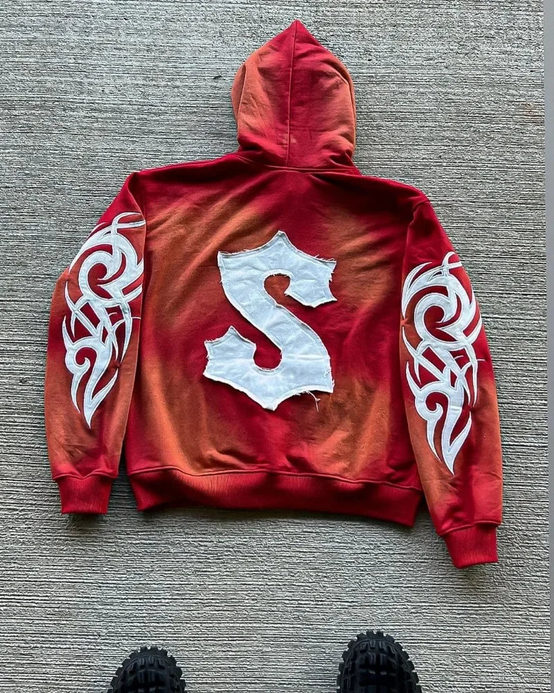 Embroidery Oversized Hoodie