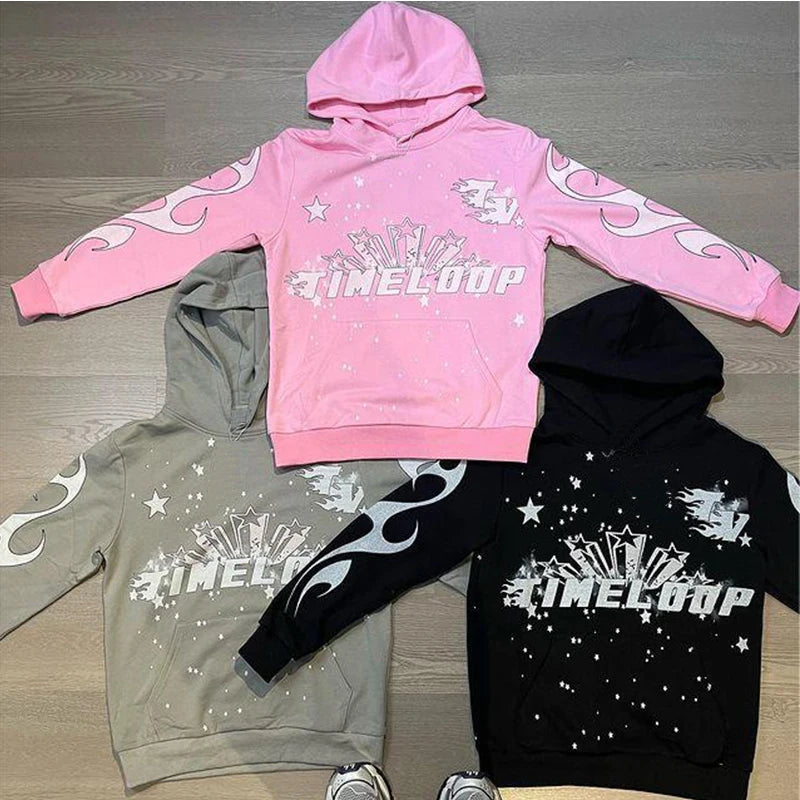 Y2K Gothic Pullover Hoodie