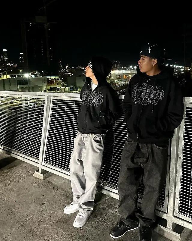 Casual Streetwear Rhinestone Hoodie