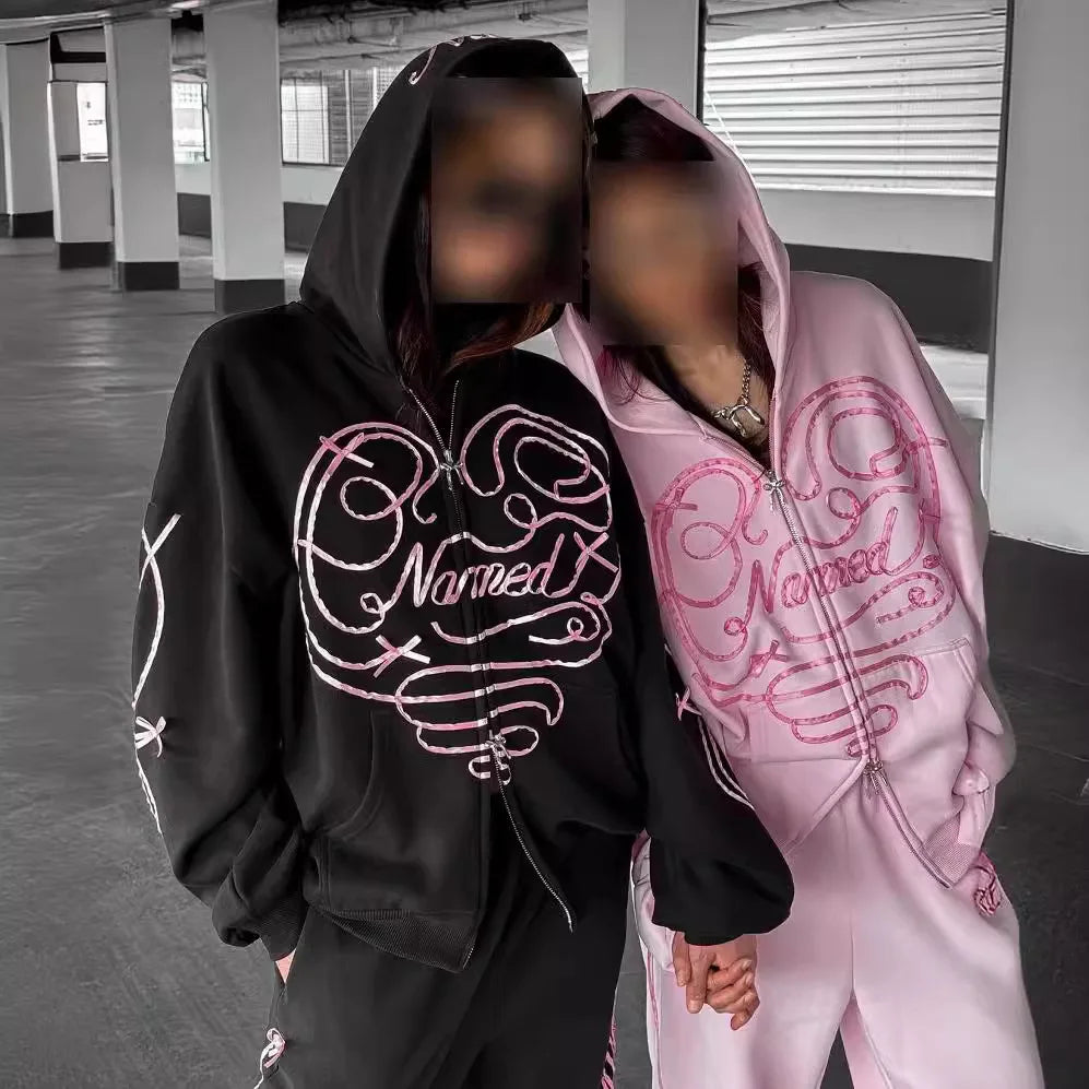 Oversized Y2K Graphic Hoodie