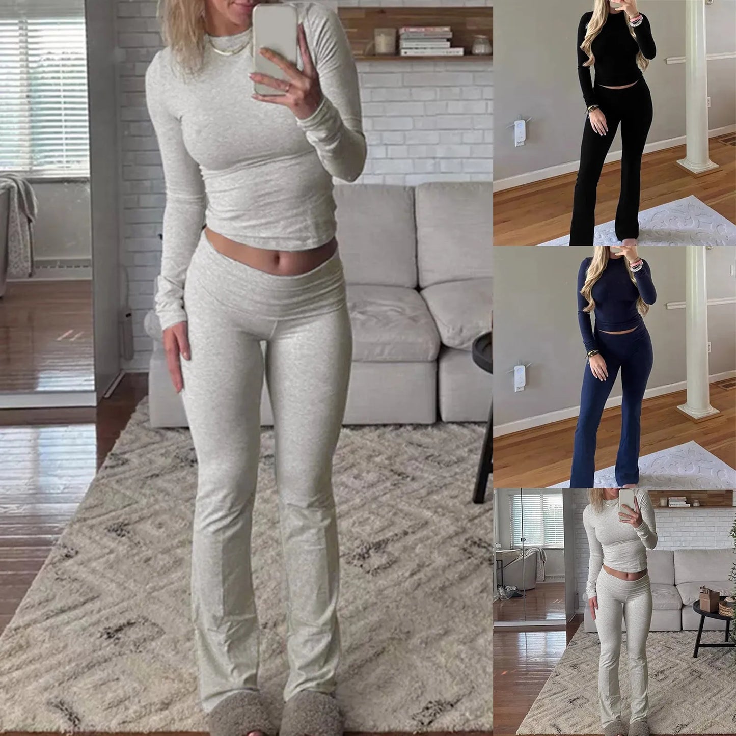 Causal Comfy Two Piece Matching Set
