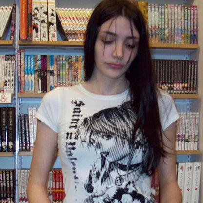 Y2k Anime Streetwear Crop Top
