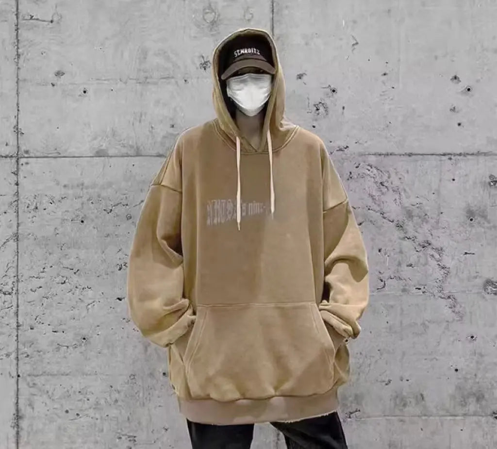 Hiphop Men's Oversized Unisex Thermal Sweatshirts