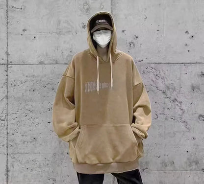 Hiphop Men's Oversized Unisex Thermal Sweatshirts