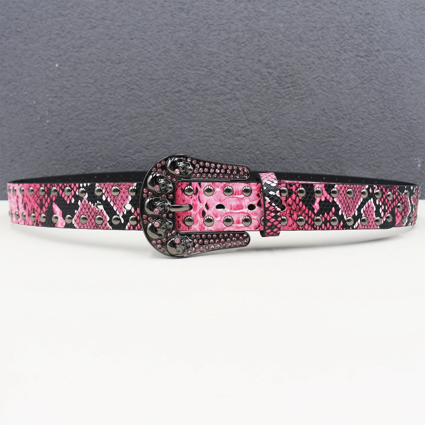 Snake pattern Leather Belt