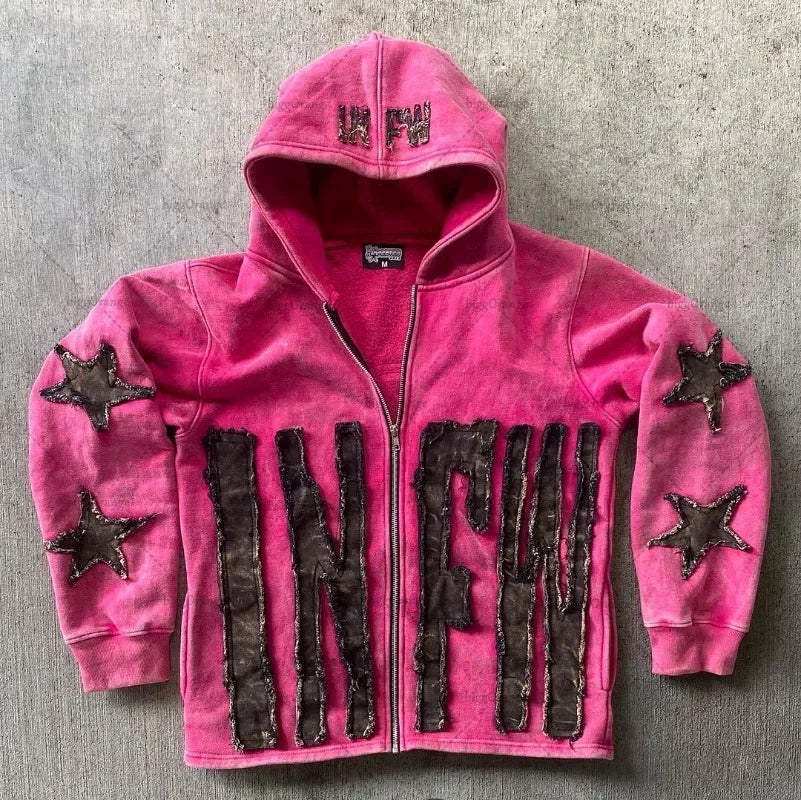 Embroidery Oversized Hoodie