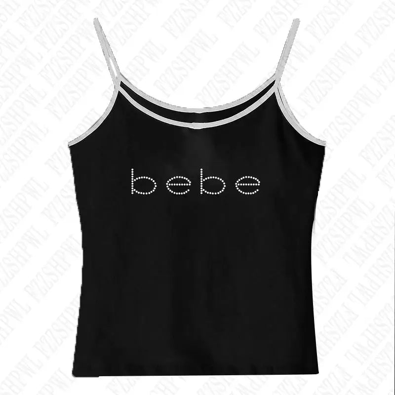 Y2k Bebe Rhinestone Tank Top