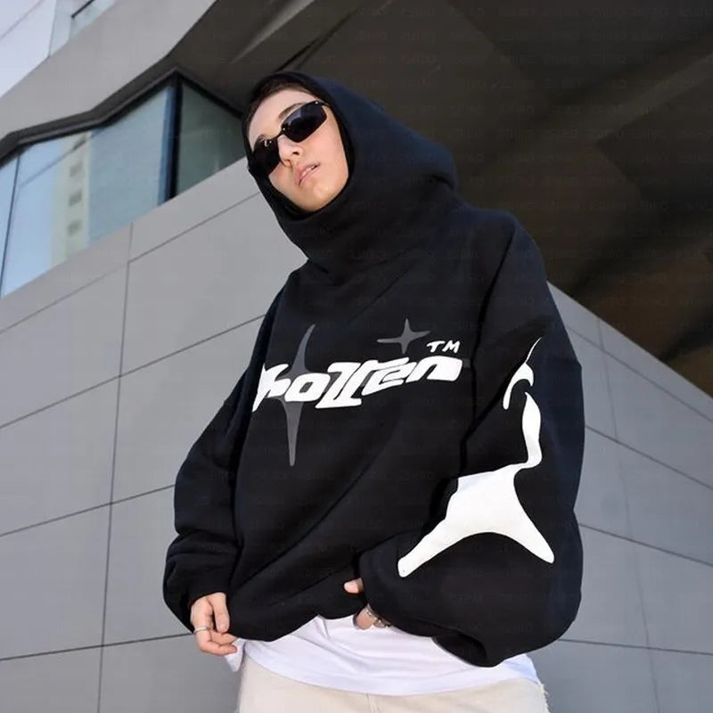 Oversized  Street Vintage Hoodie