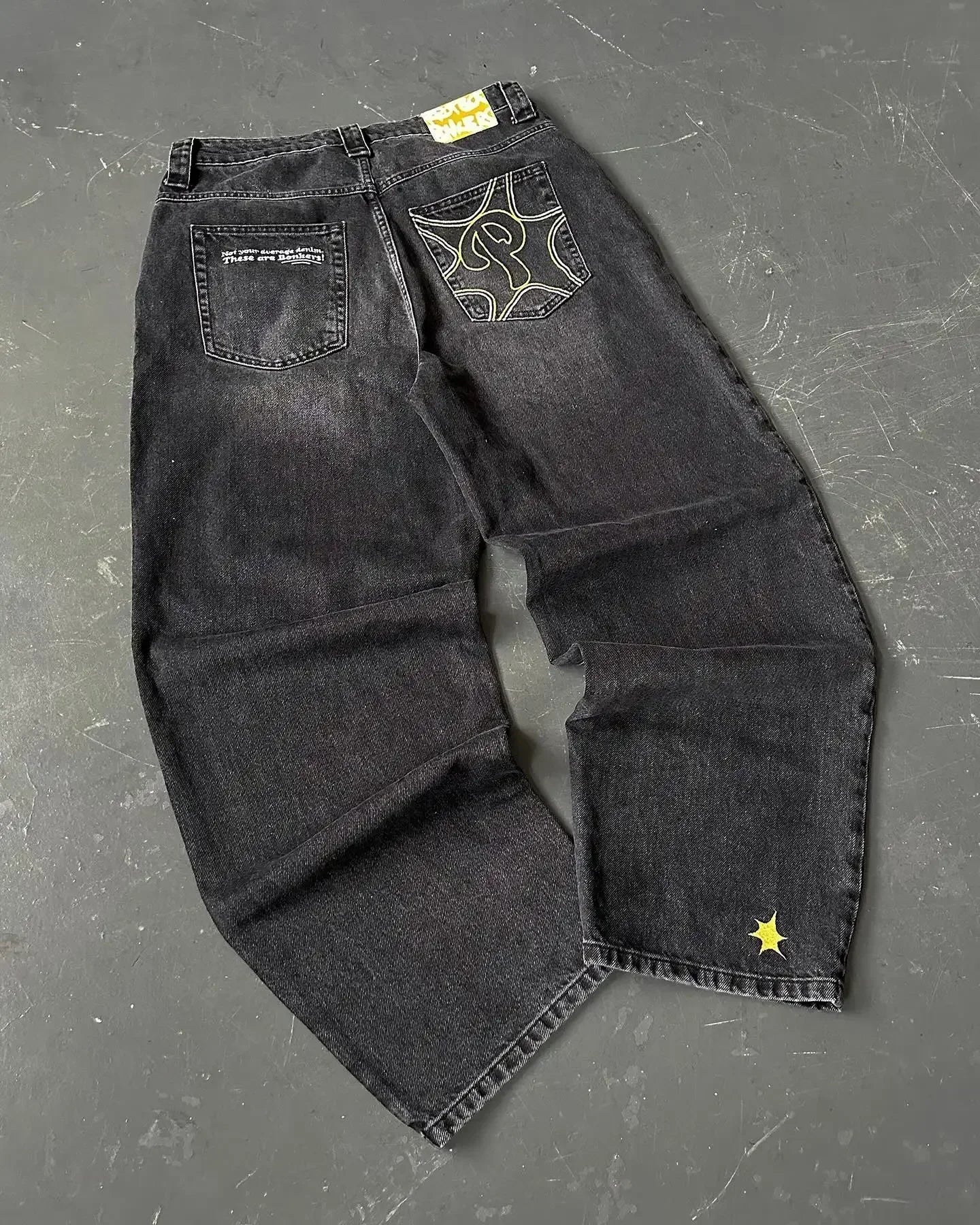 Embroidery 90s Classic Loose Jeans