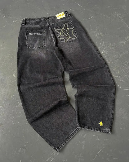 Embroidery 90s Classic Loose Jeans