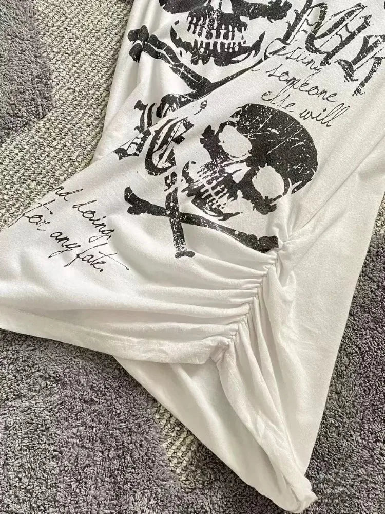 Punk Vintage Skeleton T Shirt