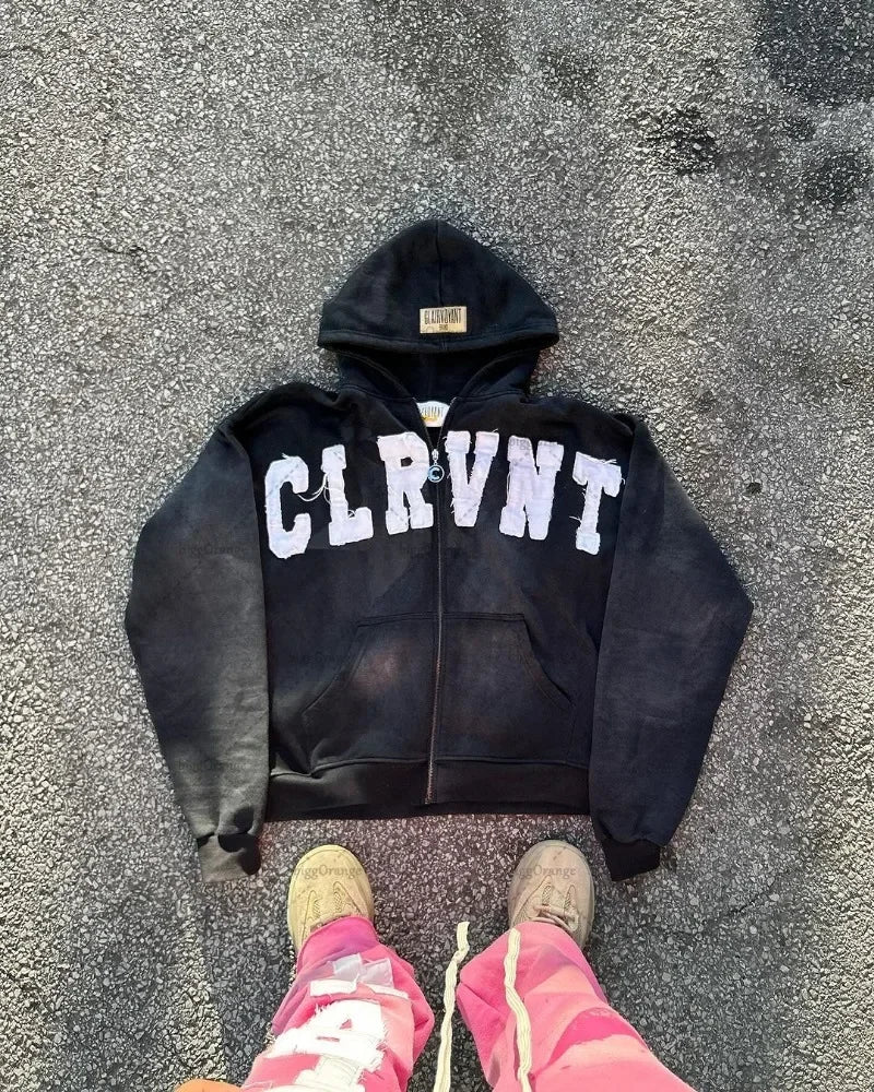 Embroidery Oversized Hoodie