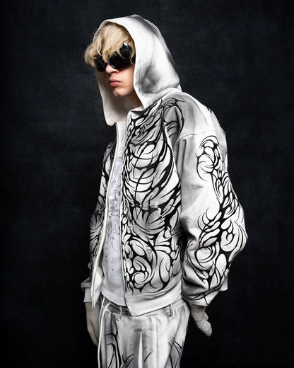 Y2k Pullover Vintage Printed Hoodie