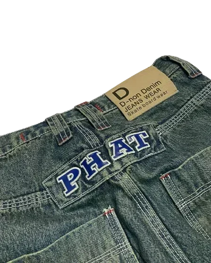 Embroidery 90s Classic Loose Jeans