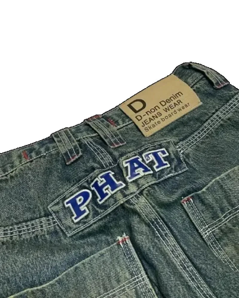 Embroidery 90s Classic Loose Jeans