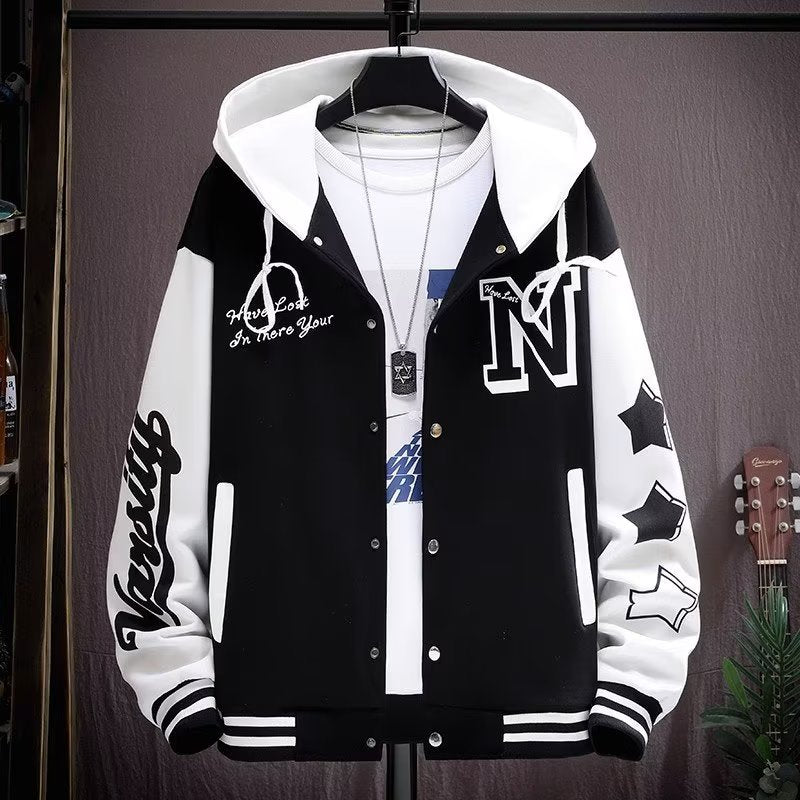 Casual Streetwear Baseball Varsity Jacket